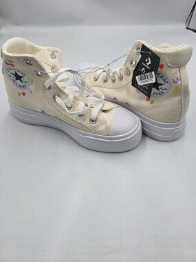 Converse Chuck Taylor All Star White Floral High Top Sneaker